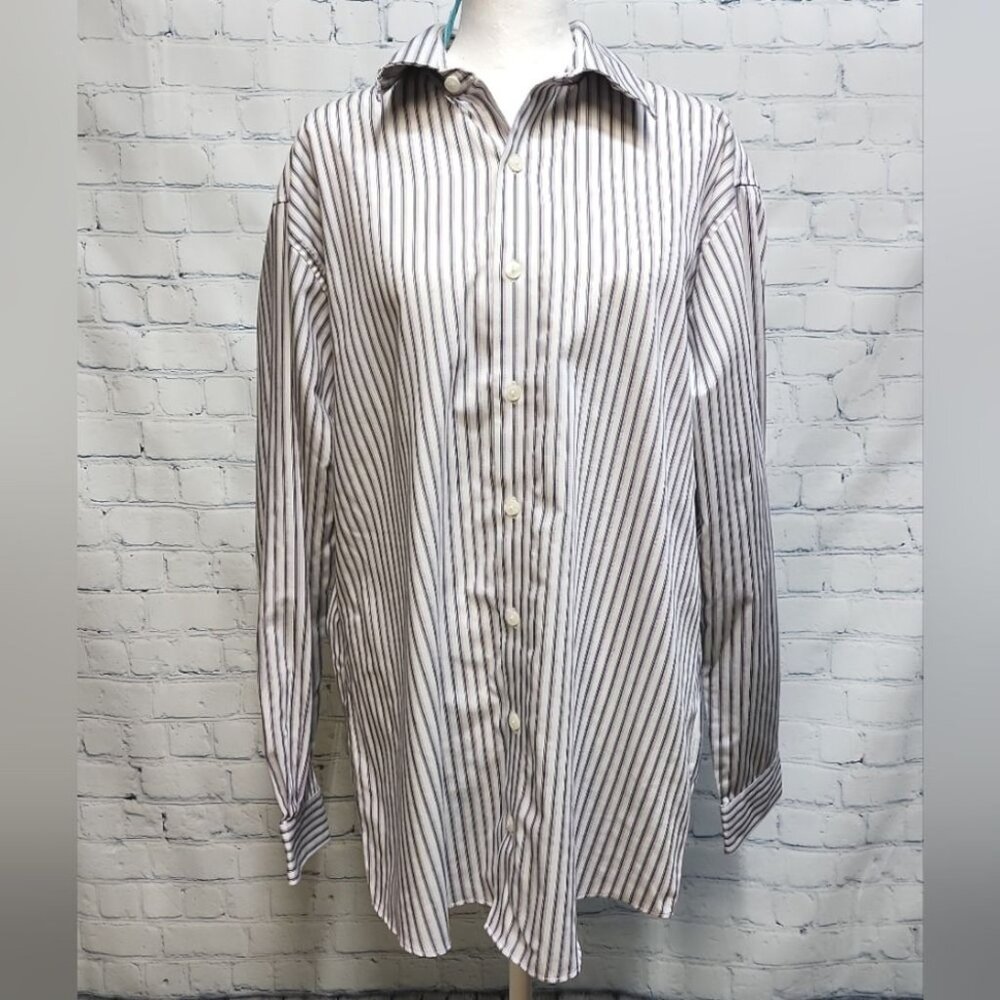 Kenneth Cole Reaction striped button down shirt